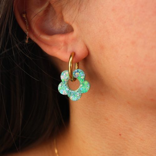 Paillettes vert d'eau