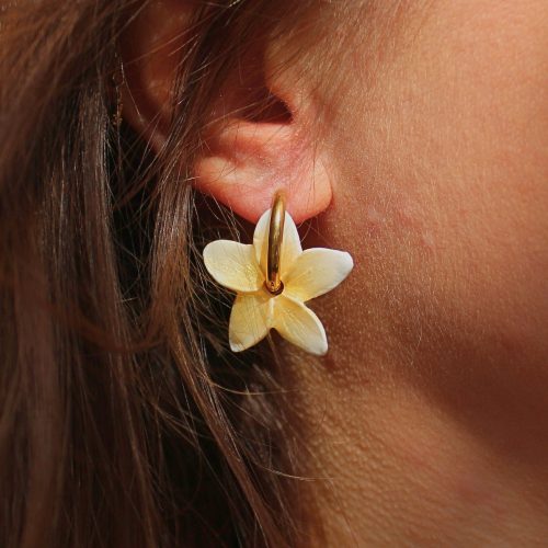 Boucles d'oreilles interchangeables tiaré