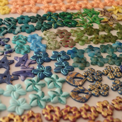 Pampilles aléatoires polymère