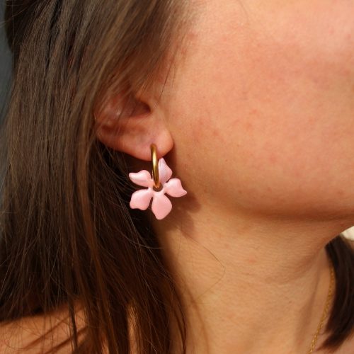 grande fleur interchangeable rose clair