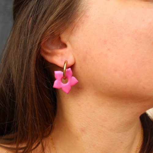 grande fleur interchangeable rose foncé