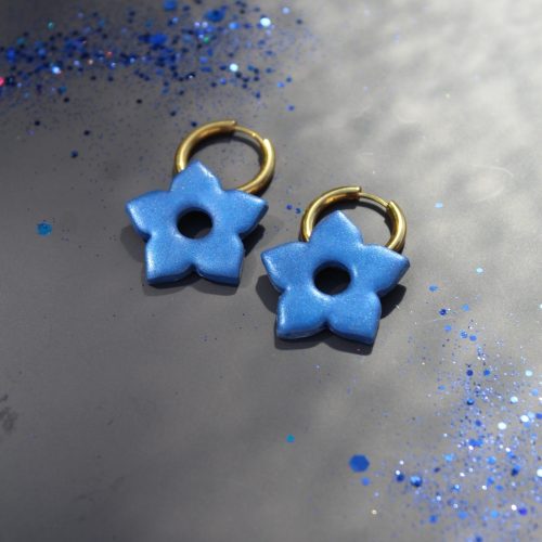 grande fleur interchangeable bleue