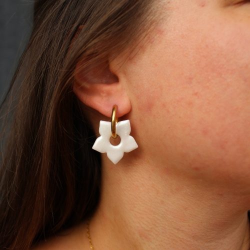 grande fleur interchangeable blanche