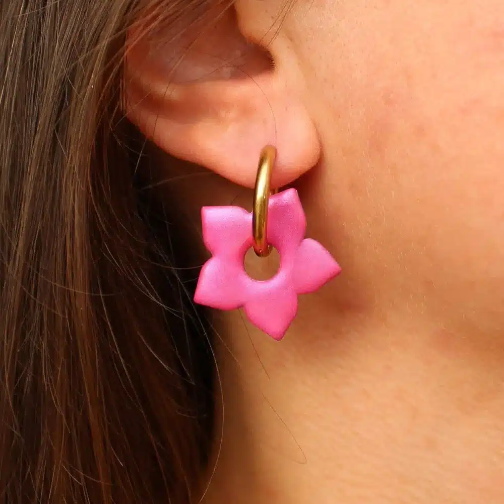 grande fleur interchangeable rose foncé