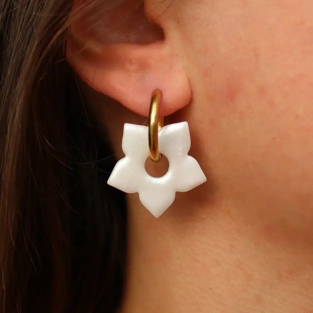 grande fleur interchangeable blanche