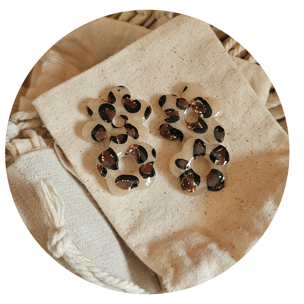 Boucles d'oreilles léopard