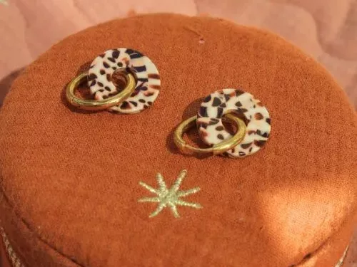 Créoles interchangeables rondes