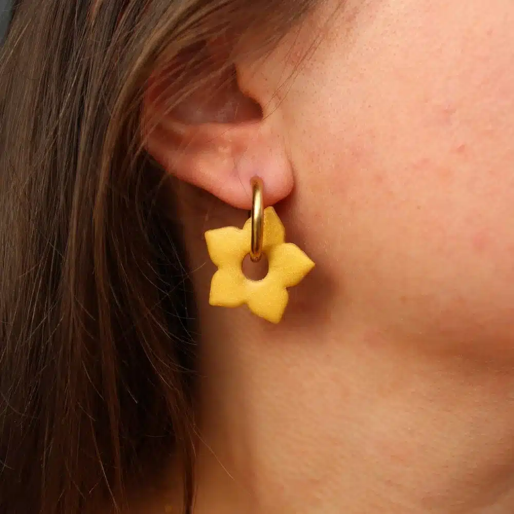 grande fleur interchangeable dorée