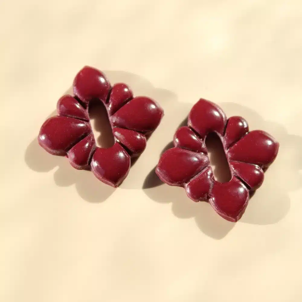 Fleurs 8 pétales prunes