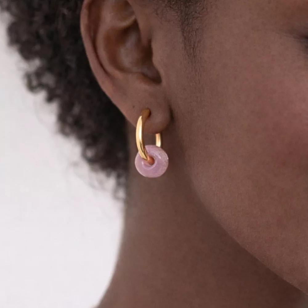 mini donut rose translucide