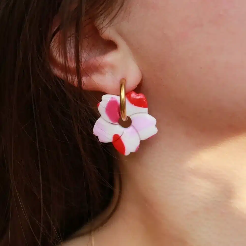 Pampilles roses et rouges