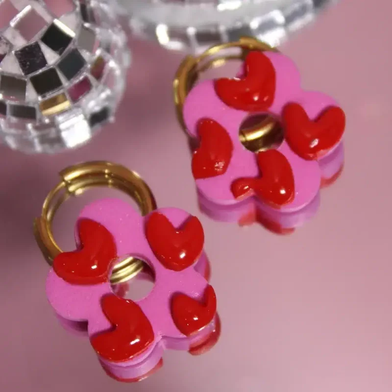 Créoles interchangeables Saint-Valentin